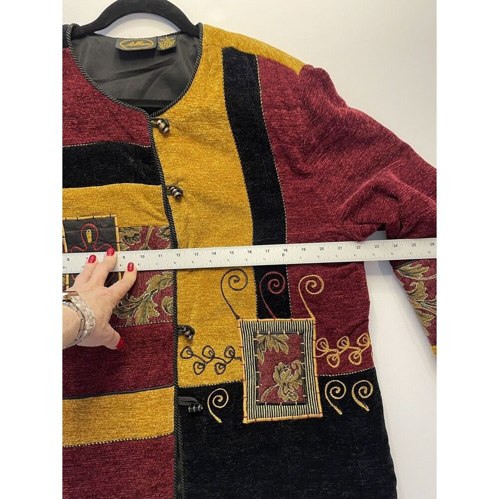 Vintage Allure Jacket Patchwork Wearable Art Togg… - image 7